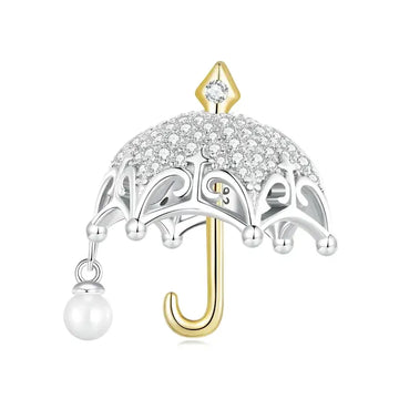 gold umbrella charm