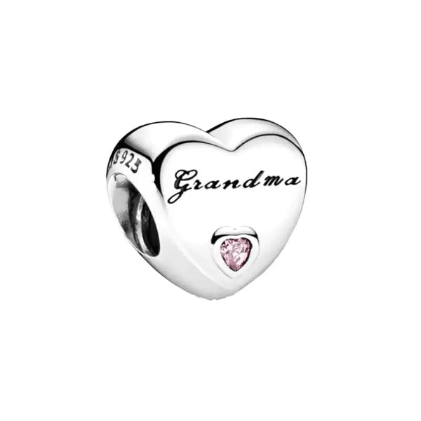 grandma heart charm