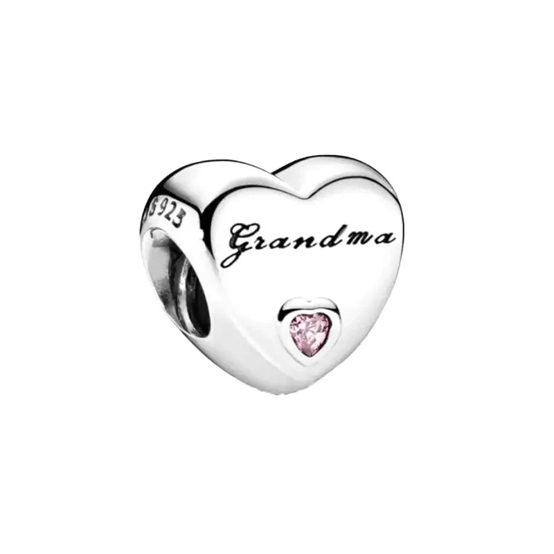 Grandma Heart Charm ❤️👵 Fits Pandora Bracelets – Planet Charms
