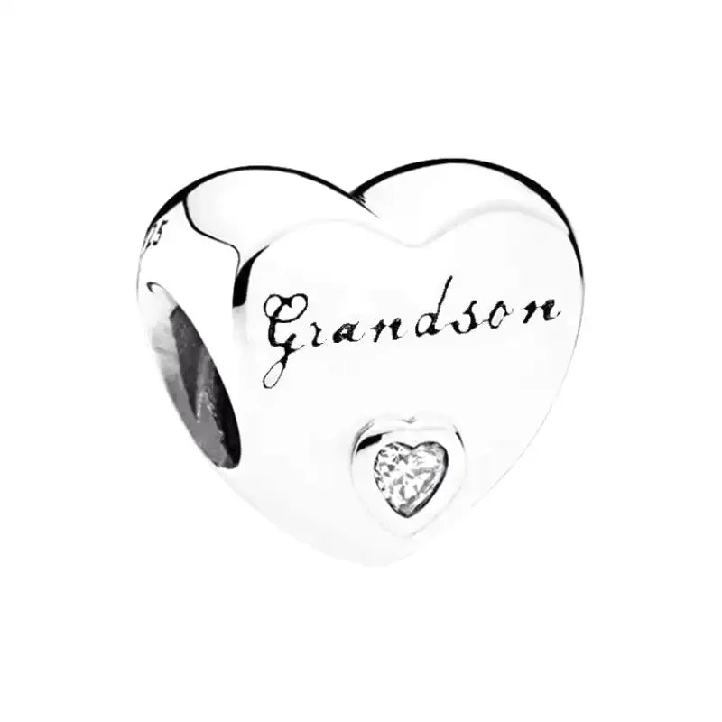Grandson Charm 👦 Fits Pandora Bracelets – Planet Charms