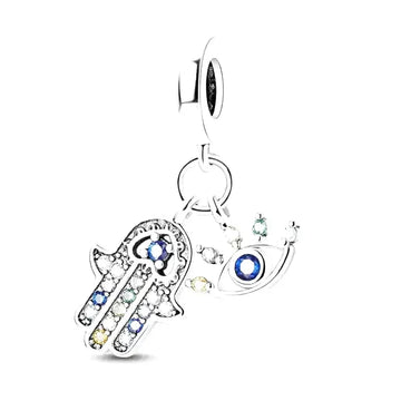 hamsa evil eye charm