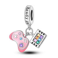 Handheld Game Console Charm fits Pandora bracelets, 925 sterling silver
