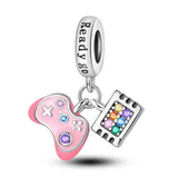 Handheld Game Console Charm fits Pandora bracelets, 925 sterling silver
