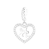 Heart Letter A Charm