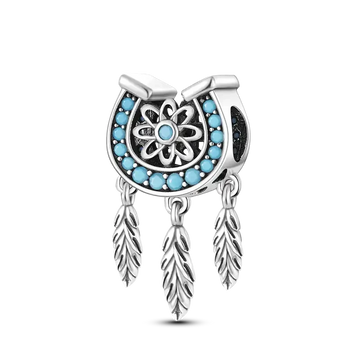 horseshoe dream catcher charm