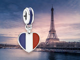 France Heart Charm