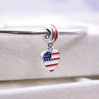 USA Heart Charm