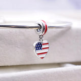 USA Heart Charm