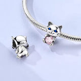Birthstone Cat Charm