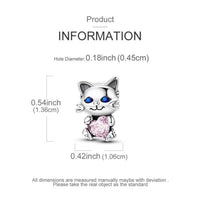 Birthstone Cat Charm