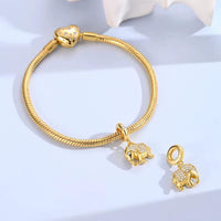 Gold Elephant Charm