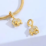 Gold Elephant Charm