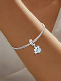 Blue Paw Charm