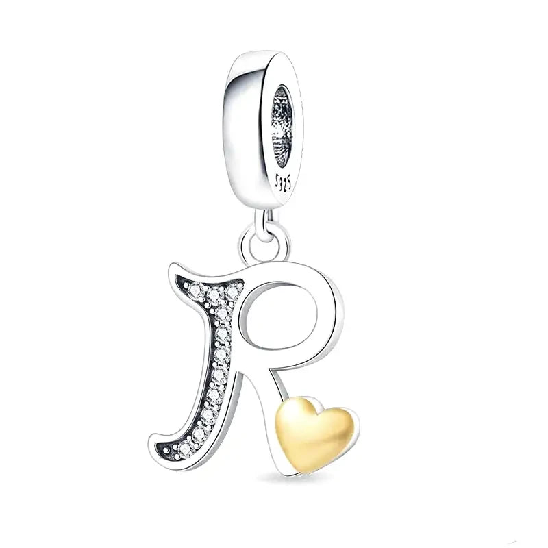 Italic Letter R Charm | Pandora Bracelet Compatible – Planet Charms