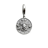 Silver lion pendant.