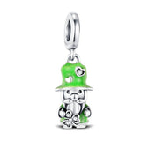 Leprechaun Charm fits Pandora bracelets, 925 sterling silver