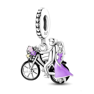 love bicycle charm
