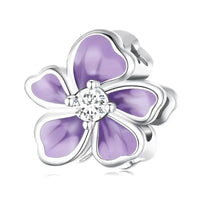 purple flower charm