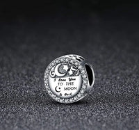 I Love You to the Moon and Back Charm