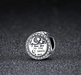 I Love You to the Moon and Back Charm