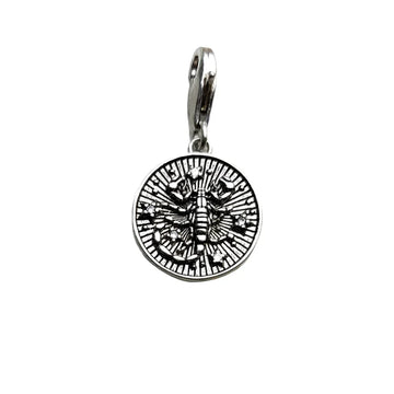 Silver scorpion pendant.