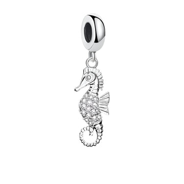 Silver seahorse charm.