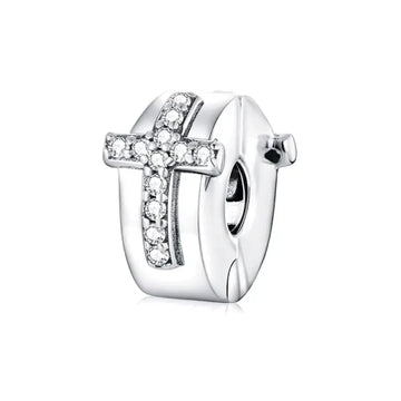 silver cross charm