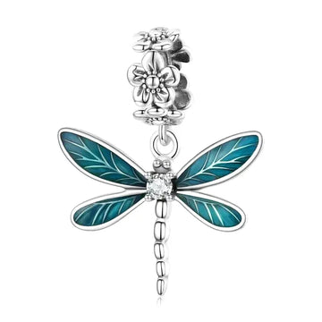 silver dragonfly charm