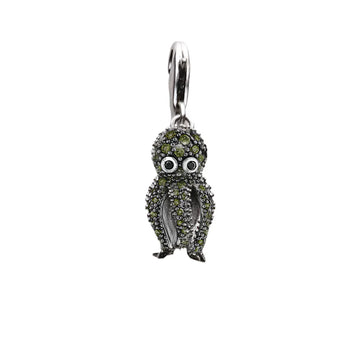 Green jeweled octopus charm.