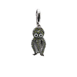 Green jeweled octopus charm.