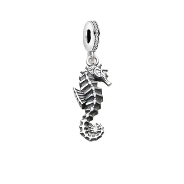 Silver seahorse charm.