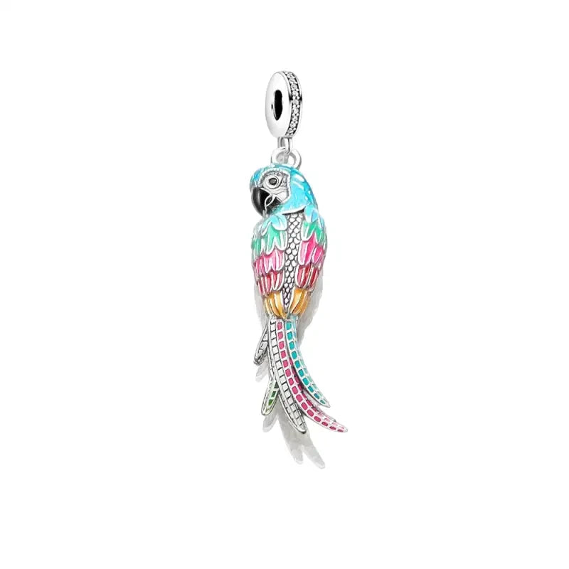 Sterling Silver Parrot Charm | Pandora Bracelet Compatible – Planet Charms