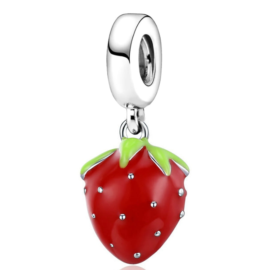 Strawberry Charm | Pandora Bracelet Compatible – Planet Charms