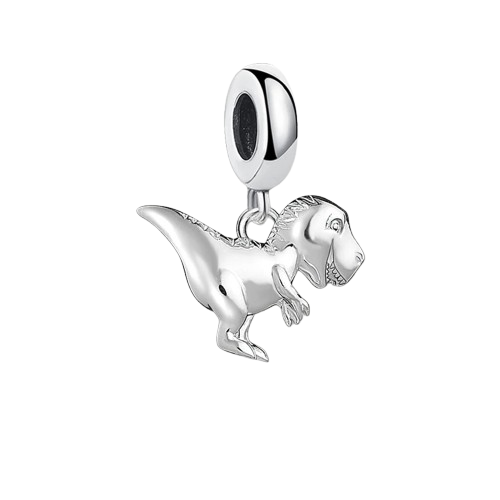 Sterling Silver T-rex Dinosaur Charm for Pandora Bracelet - Etsy Sterling dinosaur  for a Pandora Bracelet main image 2