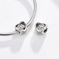 Paw Charms 925 Silver, Cat Charms 925 Silver, Print Pendant, Pet Cat  Charm