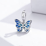 charm papillon bleu