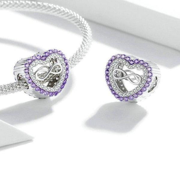 heart infinity bead 
