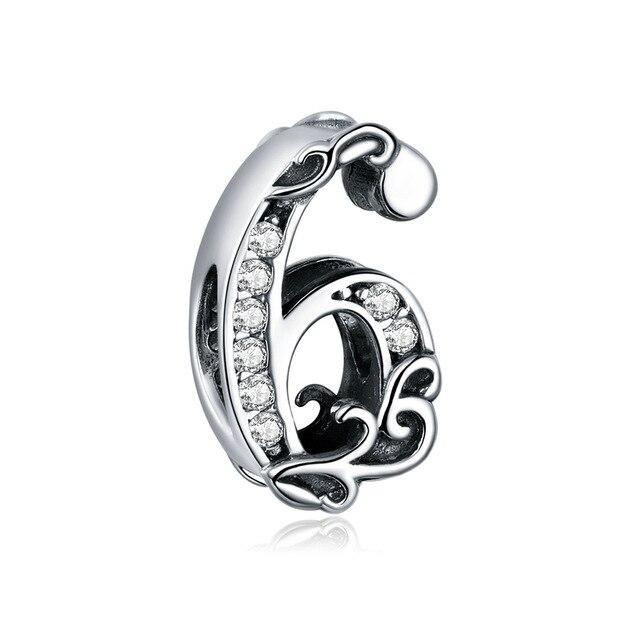 Number 6 Charm | Pandora Bracelet Compatible – Planet Charms