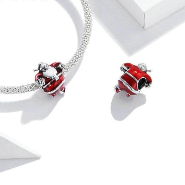 santa christmas bead