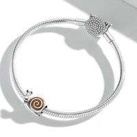 snail bead on bracelet